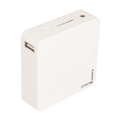 Urban Factory Wanted battery - Mobiele oplader - 6000 mAh - 2.1 A (USB) - wit Urban Factory Wanted battery - Mobiele oplader - 6000 mAh - 2.1 A (USB) - wit