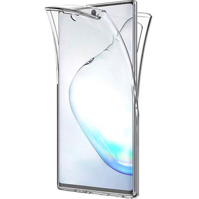Hoesje voor Samsung Galaxy NOTE 10 PLUS - Volledig transparant Gel TPU siliconen hoesje Cover Twee delen Voor Achter In elkaar grijpende Phonillico® Hoesje voor Samsung Galaxy NOTE 10 PLUS - Volledig transparant Gel TPU siliconen hoesje Cover Twee delen Voor Achter In elkaar grijpende Phonillico®