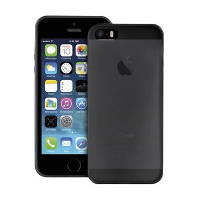 PURO Ultra Slim "0.3" Cover - Beschermende bedekking voor mobiele telefoon - silicone - zwart, semi-transparant - voor Apple iPhone 5, 5s PURO Ultra Slim "0.3" Cover - Beschermende bedekking voor mobiele telefoon - silicone - zwart, semi-transparant - voor Apple iPhone 5, 5s