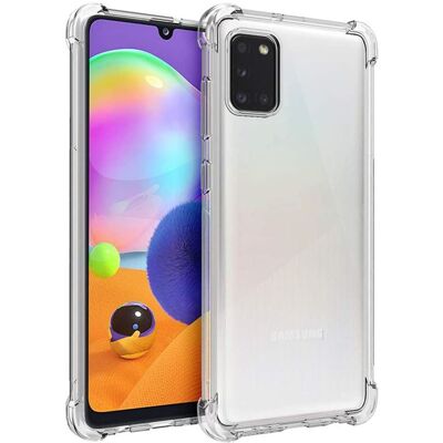 Transparant siliconen schokbestendig hoesje voor Samsung Galaxy A31 Phonillico® Transparant siliconen schokbestendig hoesje voor Samsung Galaxy A31 Phonillico®