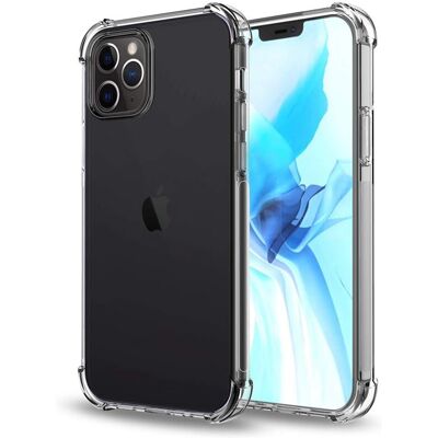 Transparant siliconen schokbestendig hoesje voor iPhone 12 PRO (6,1) Phonillico® Transparant siliconen schokbestendig hoesje voor iPhone 12 PRO (6,1) Phonillico®
