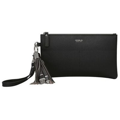 Mobilis Origine Pouch - Beschermhoes voor mobiele telefoon - imitatieleer - zwart Mobilis Origine Pouch - Beschermhoes voor mobiele telefoon - imitatieleer - zwart