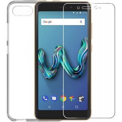 Bigben Connected - Achterzijde behuizing voor mobiele telefoon - thermoplastic polyurethaan (TPU) - transparant - met schermbeveiliging van gehard glas - voor Wiko TOMMY 3 Bigben Connected - Achterzijde behuizing voor mobiele telefoon - thermoplastic polyurethaan (TPU) - transparant - met schermbeveiliging van gehard glas - voor Wiko TOMMY 3
