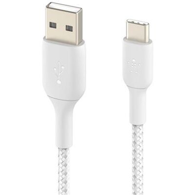 Belkin BoostCharge - USB-kabel - 24 pin USB-C (M) naar USB (M) - 1 m - wit Belkin BoostCharge - USB-kabel - 24 pin USB-C (M) naar USB (M) - 1 m - wit