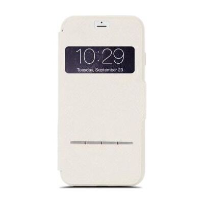 Moshi SenseCover - Flip cover voor mobiele telefoon - leer - beige Moshi SenseCover - Flip cover voor mobiele telefoon - leer - beige