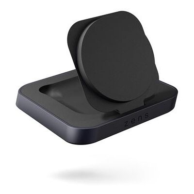 Zens - Draadloze oplaadstandaard - nachtkastje + netadapter - 15 watt - Fast Charge - zwart Zens - Draadloze oplaadstandaard - nachtkastje + netadapter - 15 watt - Fast Charge - zwart