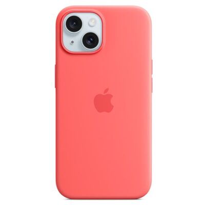 Apple Silicone hoesje met MagSafe voor iPhone 15 Guava Apple Silicone hoesje met MagSafe voor iPhone 15 Guava