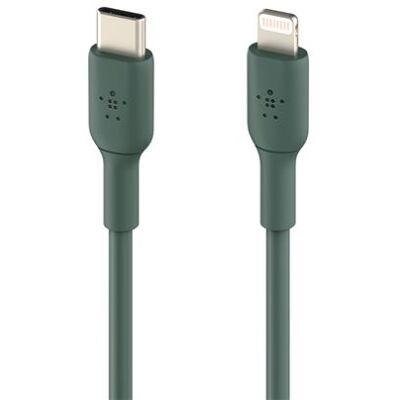 Belkin BoostCharge - Lightning-kabel - Lightning male naar 24 pin USB-C male - 1 m - middernachtgroen - USB-voeding (18 W) Belkin BoostCharge - Lightning-kabel - Lightning male naar 24 pin USB-C male - 1 m - middernachtgroen - USB-voeding (18 W)