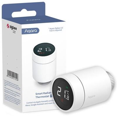 Aqara Smart Thermostatisch Hoofd E1 Wit en Zwart Aqara Smart Thermostatisch Hoofd E1 Wit en Zwart
