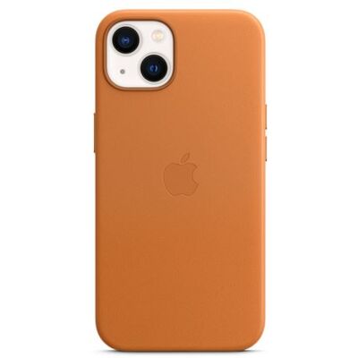 Apple iPhone 13 Leren hoesje met MagSafe Golden Brown Apple iPhone 13 Leren hoesje met MagSafe Golden Brown