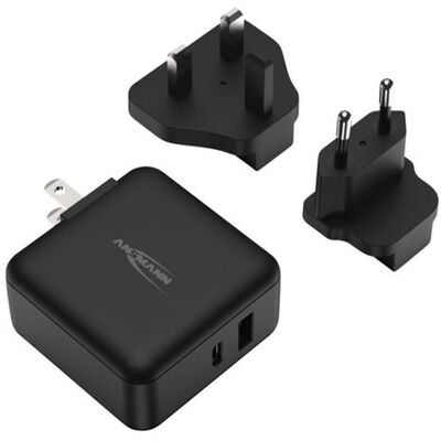 Ansmann USB reislader TC230PD 2-poorts Zwart Ansmann USB reislader TC230PD 2-poorts Zwart