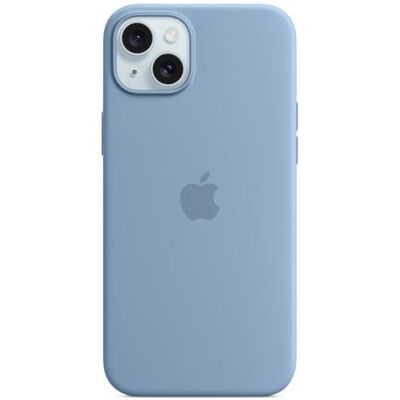 Apple Silicone hoesje met MagSafe voor iPhone 15 Plus Winterblauw Apple Silicone hoesje met MagSafe voor iPhone 15 Plus Winterblauw