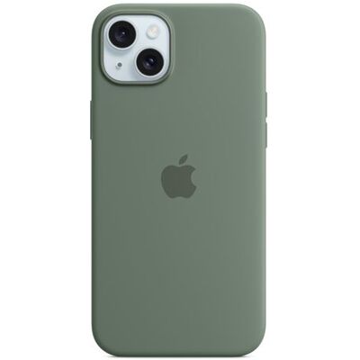 Apple Silicone hoesje met MagSafe voor iPhone 15 Plus Cypress Apple Silicone hoesje met MagSafe voor iPhone 15 Plus Cypress