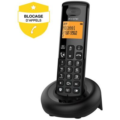 Alcatel Draadloze telefoon E260 met oproepblokkering Zwart Alcatel Draadloze telefoon E260 met oproepblokkering Zwart