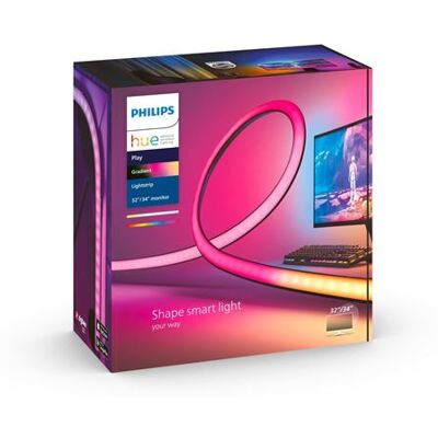 Philips Hue Philips Connected Lamp Hue Play Gradient Lightstrip voor Gaming PC 32-34" Zwart Philips Hue Philips Connected Lamp Hue Play Gradient Lightstrip voor Gaming PC 32-34" Zwart