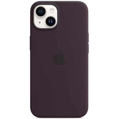 Apple Siliconen Hoesje met MagSafe voor Apple iPhone 14 Elderberry Apple Siliconen Hoesje met MagSafe voor Apple iPhone 14 Elderberry