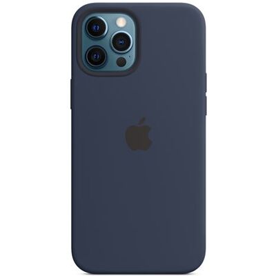 Apple - Achterzijde behuizing voor mobiele telefoon - met MagSafe - silicone - diep marineblauw - voor iPhone 12 Pro Max Apple - Achterzijde behuizing voor mobiele telefoon - met MagSafe - silicone - diep marineblauw - voor iPhone 12 Pro Max