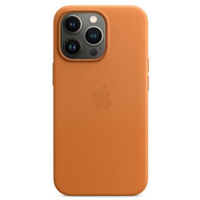 Apple iPhone 13 Pro Lerenhoesje met MagSafe Golden Brown Apple iPhone 13 Pro Lerenhoesje met MagSafe Golden Brown