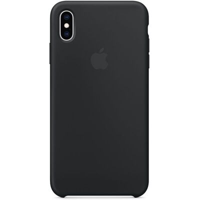 Apple - Beschermende bedekking voor mobiele telefoon - silicone - zwart - voor iPhone XS Max Apple - Beschermende bedekking voor mobiele telefoon - silicone - zwart - voor iPhone XS Max
