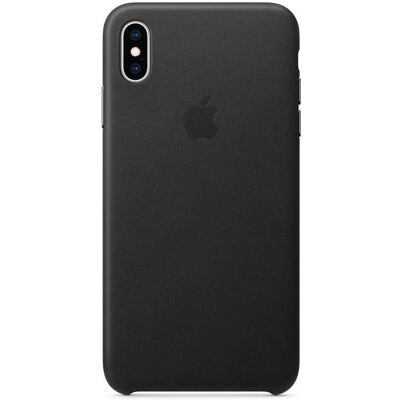Apple - Beschermende bedekking voor mobiele telefoon - leer - zwart - voor iPhone XS Max Apple - Beschermende bedekking voor mobiele telefoon - leer - zwart - voor iPhone XS Max