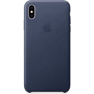 Apple - Beschermende bedekking voor mobiele telefoon - leer - middernachtblauw - voor iPhone XS Max Apple - Beschermende bedekking voor mobiele telefoon - leer - middernachtblauw - voor iPhone XS Max