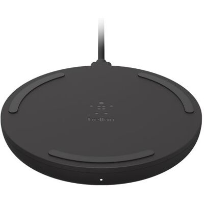 Belkin BoostCharge - Draadloos oplaadstation + netadapter - 10 Watt - zwart Belkin BoostCharge - Draadloos oplaadstation + netadapter - 10 Watt - zwart