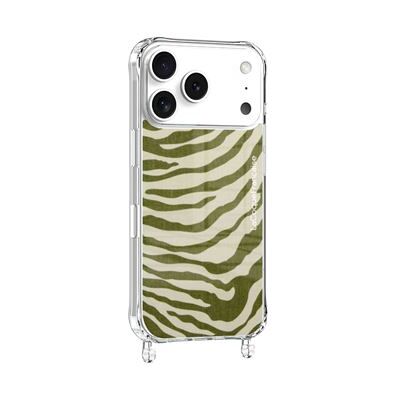 La Coque Francaise La Coque Française Bedrukte hoes MagSafe Zebra met ring Groen voor iPhone 17 Pro Max La Coque Francaise La Coque Française Bedrukte hoes MagSafe Zebra met ring Groen voor iPhone 17 Pro Max