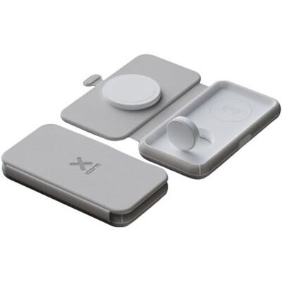 xtorm - Netspanningsadapter - 3-in-1 - 15 watt - 3 uitgangsaansluitingen - MFI-gecertificeerd - grijs xtorm - Netspanningsadapter - 3-in-1 - 15 watt - 3 uitgangsaansluitingen - MFI-gecertificeerd - grijs