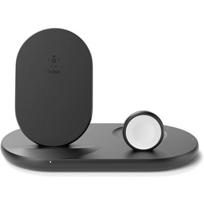 Belkin BoostCharge - Draadloze oplaadstandaard - 7.5 Watt - zwart - voor Apple AirPods; AirPods Pro; iPhone 11, 12, 7, 8, SE, X, XR, XS, XS Max; Watch Belkin BoostCharge - Draadloze oplaadstandaard - 7.5 Watt - zwart - voor Apple AirPods; AirPods Pro; iPhone 11, 12, 7, 8, SE, X, XR, XS, XS Max; Watch