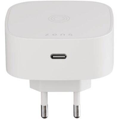 ZENS - Draadloze laadstandaard / stroomadapter - 18 watt (USB-C) - wit ZENS - Draadloze laadstandaard / stroomadapter - 18 watt (USB-C) - wit
