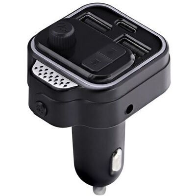 TNB T'nB Bluetooth FM-zender met handsfree-kit en snellader Zwart TNB T'nB Bluetooth FM-zender met handsfree-kit en snellader Zwart