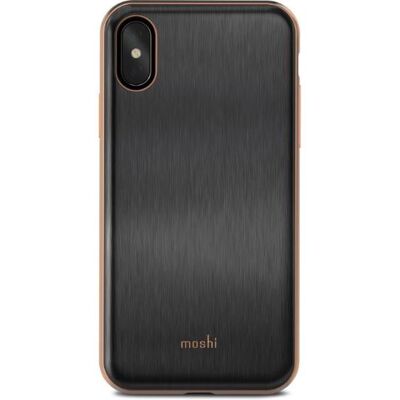 Moshi iGlaze - Achterzijde behuizing voor mobiele telefoon - polymeer - pantserzwart Moshi iGlaze - Achterzijde behuizing voor mobiele telefoon - polymeer - pantserzwart