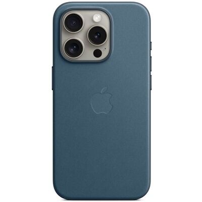 Apple Fijn geweven beschermhoes met MagSafe voor iPhone 15 Pro Pacific Blue Apple Fijn geweven beschermhoes met MagSafe voor iPhone 15 Pro Pacific Blue