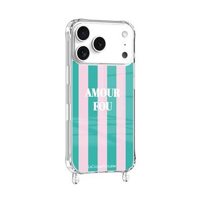 La Coque Francaise La Coque Française Hoesje MagSafe met print Amour Fou met ring Roze voor iPhone 17 Pro La Coque Francaise La Coque Française Hoesje MagSafe met print Amour Fou met ring Roze voor iPhone 17 Pro