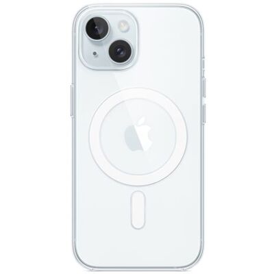 Apple Silicone hoesje met MagSafe voor iPhone 15 Transparant Apple Silicone hoesje met MagSafe voor iPhone 15 Transparant