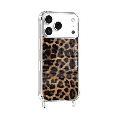 La Coque Francaise La Coque Française Bedrukte hoes MagSafe Leopard met bruine ring voor iPhone 17 Pro La Coque Francaise La Coque Française Bedrukte hoes MagSafe Leopard met bruine ring voor iPhone 17 Pro