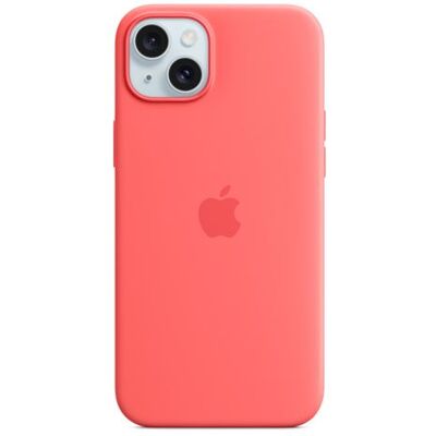 Apple Silicone hoesje met MagSafe voor iPhone 15 Plus Guava Apple Silicone hoesje met MagSafe voor iPhone 15 Plus Guava