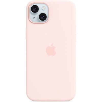 Apple Silicone hoesje met MagSafe voor iPhone 15 Plus Lichtroze Apple Silicone hoesje met MagSafe voor iPhone 15 Plus Lichtroze