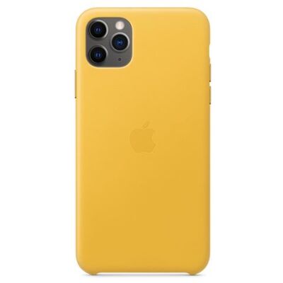 Apple iPhone 11 Pro Max Leather Case Meyer Lemon Apple iPhone 11 Pro Max Leather Case Meyer Lemon