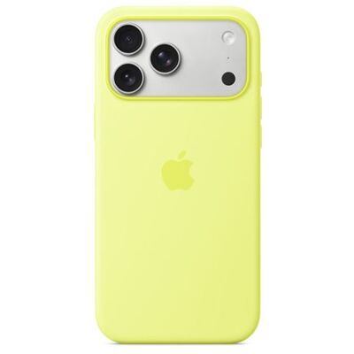 Apple Siliconen Hoesje met MagSafe voor iPhone 17 Pro Max Neon geel Apple Siliconen Hoesje met MagSafe voor iPhone 17 Pro Max Neon geel
