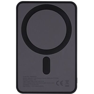TNB T'nB - Draadloze voedingsbank - MagSafe compatibel - Li-pol - 5000 mAh - 20 Watt - 3 A - Turbo Fast Charge (USB-C) - zwart TNB T'nB - Draadloze voedingsbank - MagSafe compatibel - Li-pol - 5000 mAh - 20 Watt - 3 A - Turbo Fast Charge (USB-C) - zwart