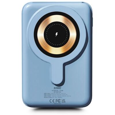 Urban Factory Draadloze Externe Batterij j 10000 mAh Blauwe allure Urban Factory Draadloze Externe Batterij j 10000 mAh Blauwe allure