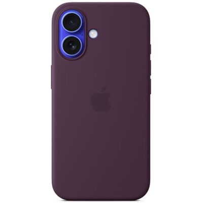 Apple Siliconen hoesje met MagSafe voor iPhone 16 Plum Apple Siliconen hoesje met MagSafe voor iPhone 16 Plum