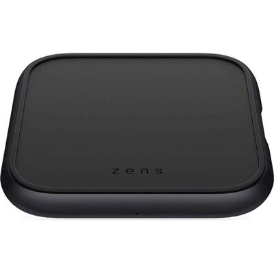 ZENS Single Aluminium - Draadloos oplaadstation + netadapter - 10 Watt - Apple Fast Charge, FC (USB) - op kabel: USB-C - zwart ZENS Single Aluminium - Draadloos oplaadstation + netadapter - 10 Watt - Apple Fast Charge, FC (USB) - op kabel: USB-C - zwart