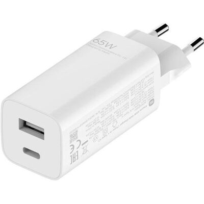 Xiaomi Mi Fast Charger with GaN Tech - Netspanningsadapter - 65 Watt - 3.25 A - Fast Charge (USB-C) Xiaomi Mi Fast Charger with GaN Tech - Netspanningsadapter - 65 Watt - 3.25 A - Fast Charge (USB-C)