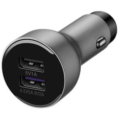 Huawei AP38 - Stroomadapter voor auto - 27.5 watt - 5 A - QC - 2 uitgangsaansluitingen (USB) - op kabel: USB-C - zilver Huawei AP38 - Stroomadapter voor auto - 27.5 watt - 5 A - QC - 2 uitgangsaansluitingen (USB) - op kabel: USB-C - zilver