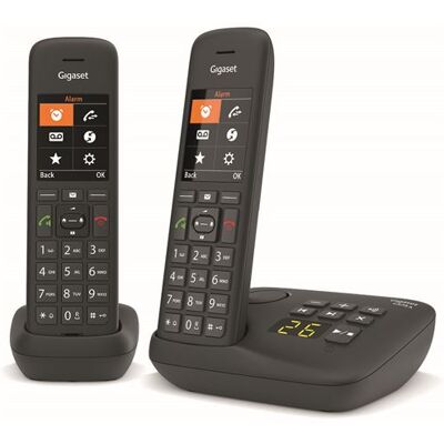 Gigaset C575A Duo - Snoerloze telefoon - antwoordsysteem met nummerherkenning - ECO DECT\GAP - zwart + extra handset Gigaset C575A Duo - Snoerloze telefoon - antwoordsysteem met nummerherkenning - ECO DECT\GAP - zwart + extra handset