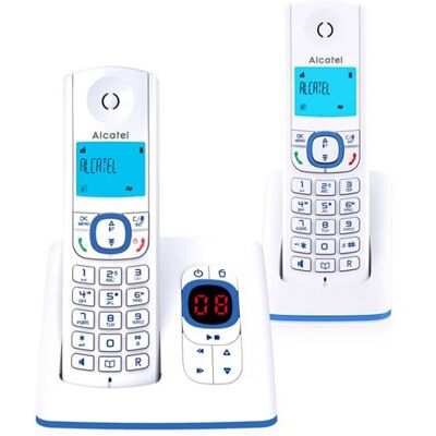 Alcatel-lucent Alcatel Classic F530 Voice Duo - Snoerloze telefoon - antwoordsysteem met nummerherkenning - DECT - 3-weg geschikt voor oproepen - blauw + extra handset Alcatel-lucent Alcatel Classic F530 Voice Duo - Snoerloze telefoon - antwoordsysteem met nummerherkenning - DECT - 3-weg geschikt voor oproepen - blauw + extra handset