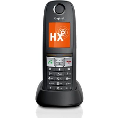 Gigaset E630HX - Snoerloze verlengingshandset met nummerherkenning - DECT\GAP - SIP, RTP - zwart Gigaset E630HX - Snoerloze verlengingshandset met nummerherkenning - DECT\GAP - SIP, RTP - zwart