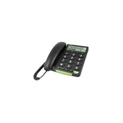 DORO PhoneEasy 312cs - Telefoon met snoer met nummerherkenning - zwart DORO PhoneEasy 312cs - Telefoon met snoer met nummerherkenning - zwart